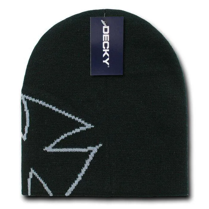 1 Dozen Chopper Iron Cross Logo Beanies Caps Hats Knit Ski Skull Warm Wholesale Bulk