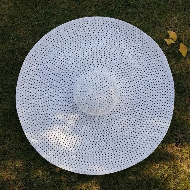 70cm Oversized Wide Brim Sun Hat Travel Large