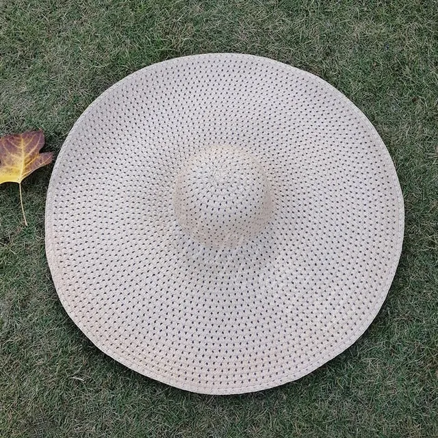70cm Oversized Wide Brim Sun Hat Travel Large