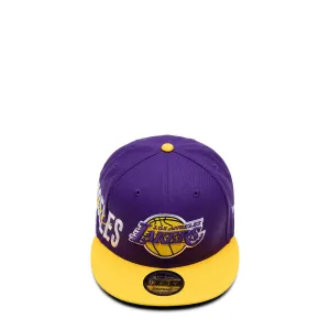 9FIFTY LOS ANGELES LAKERS SIDE FONT SNAPBACK CAP