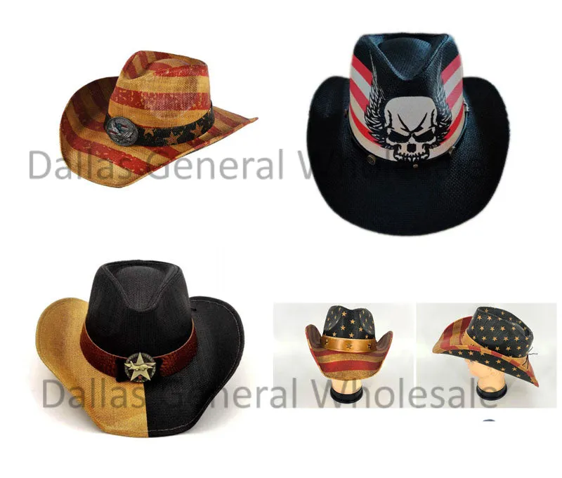 Adults Fashion Straw Cowboy Hats Wholesale