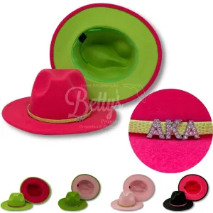 Alpha Kappa Alpha AKA 2-Tone Fedora Hat AKA Fedora with Band