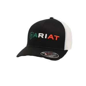 Ariat  Black Mesh Ariat Embroidered MX Flag Cap