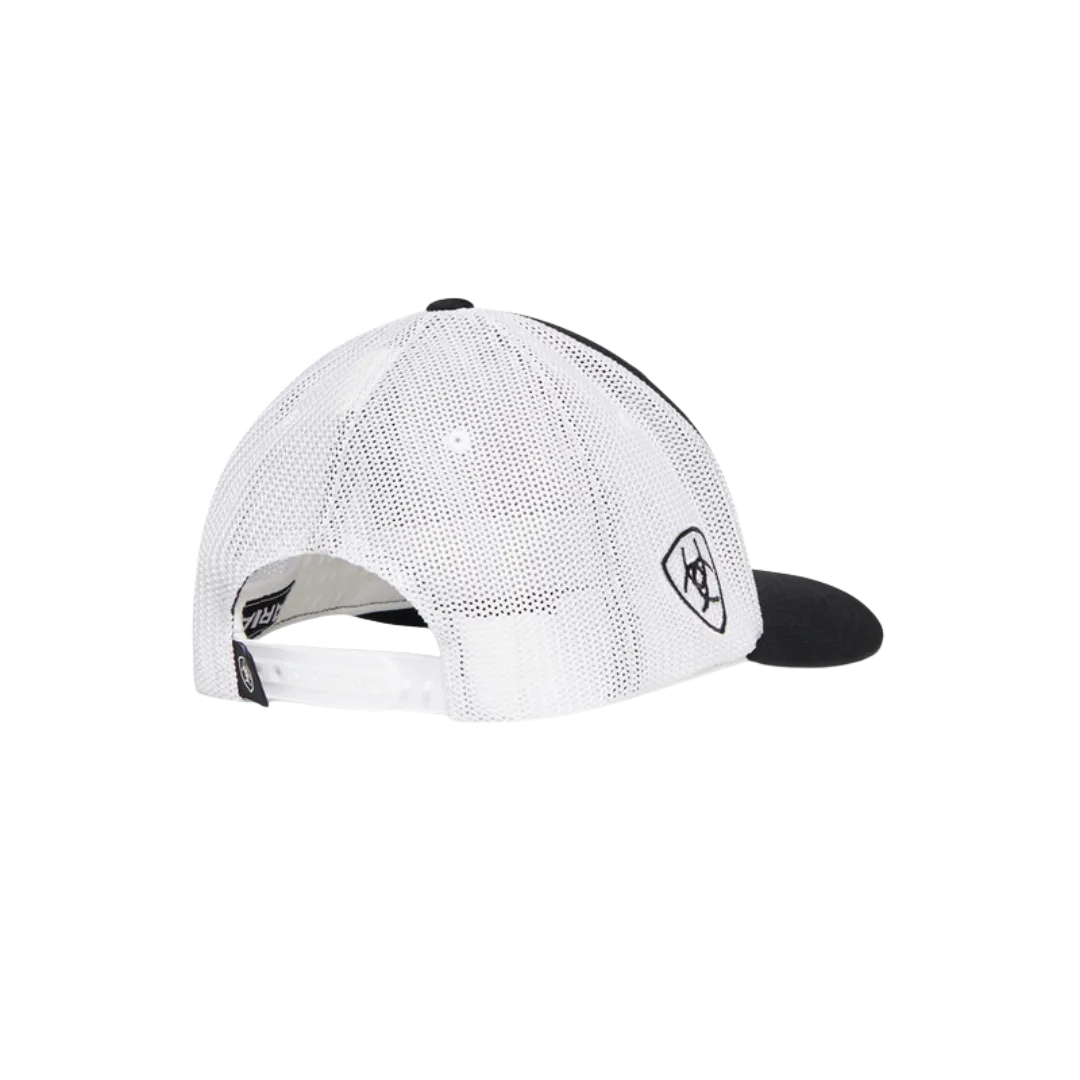 Ariat  Black Mesh Ariat Embroidered MX Flag Cap