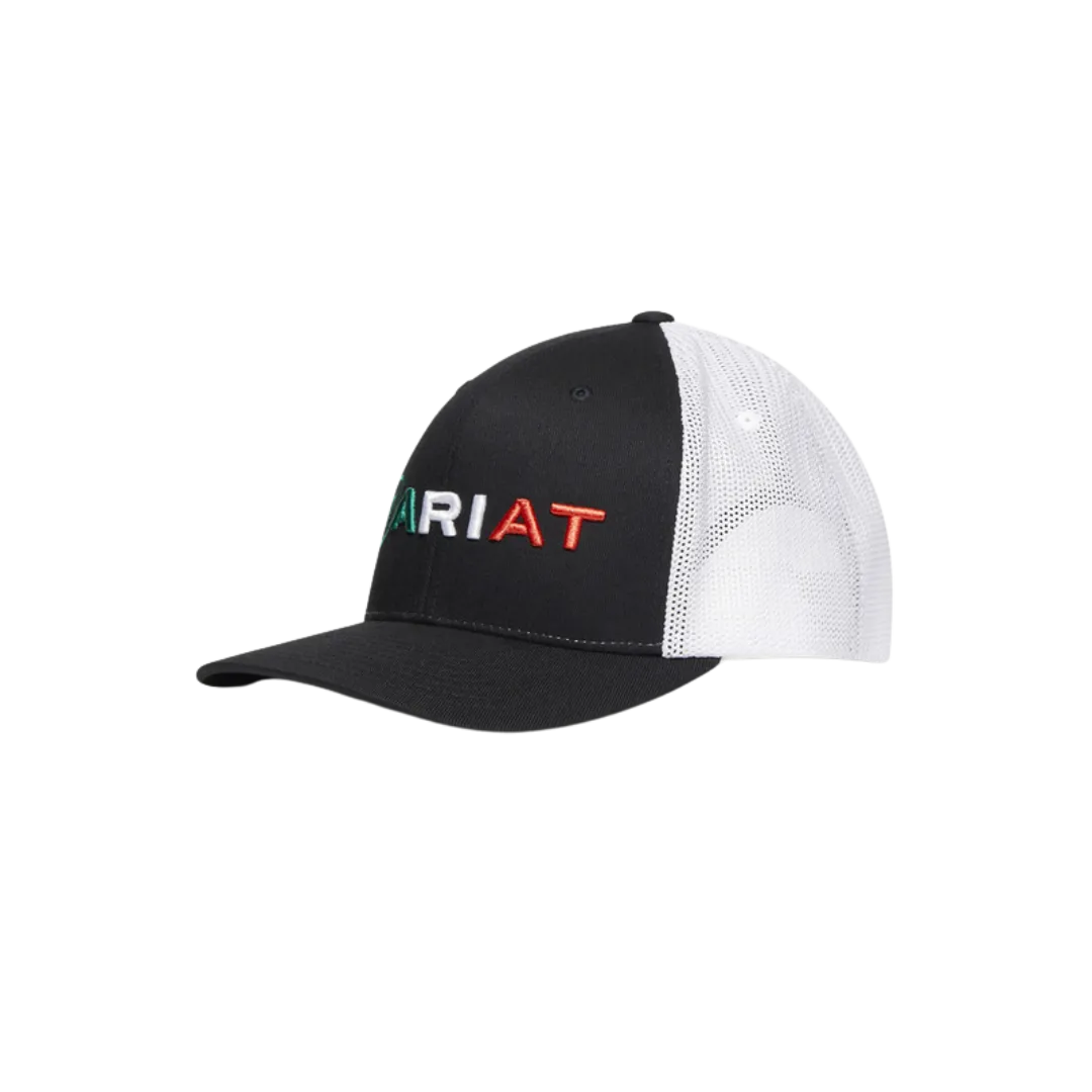 Ariat  Black Mesh Ariat Embroidered MX Flag Cap