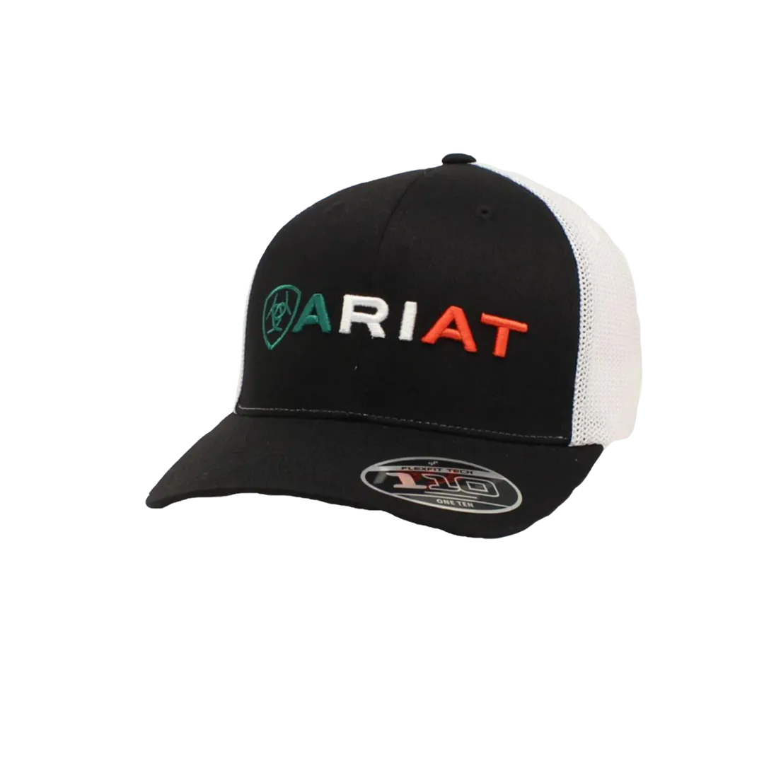 Ariat  Black Mesh Ariat Embroidered MX Flag Cap