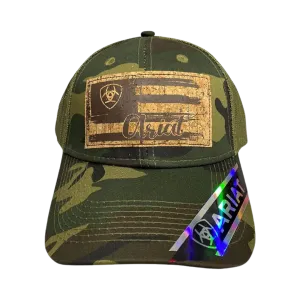 Ariat M&F Camo Cork Patch US Flag Cap