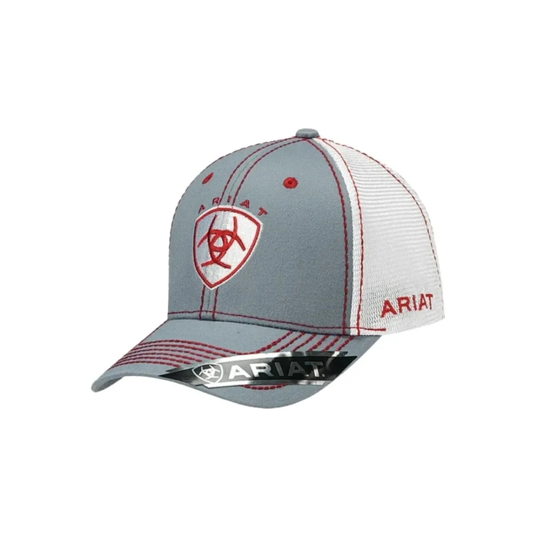 Ariat M&F Men's Grey White Mesh Cap