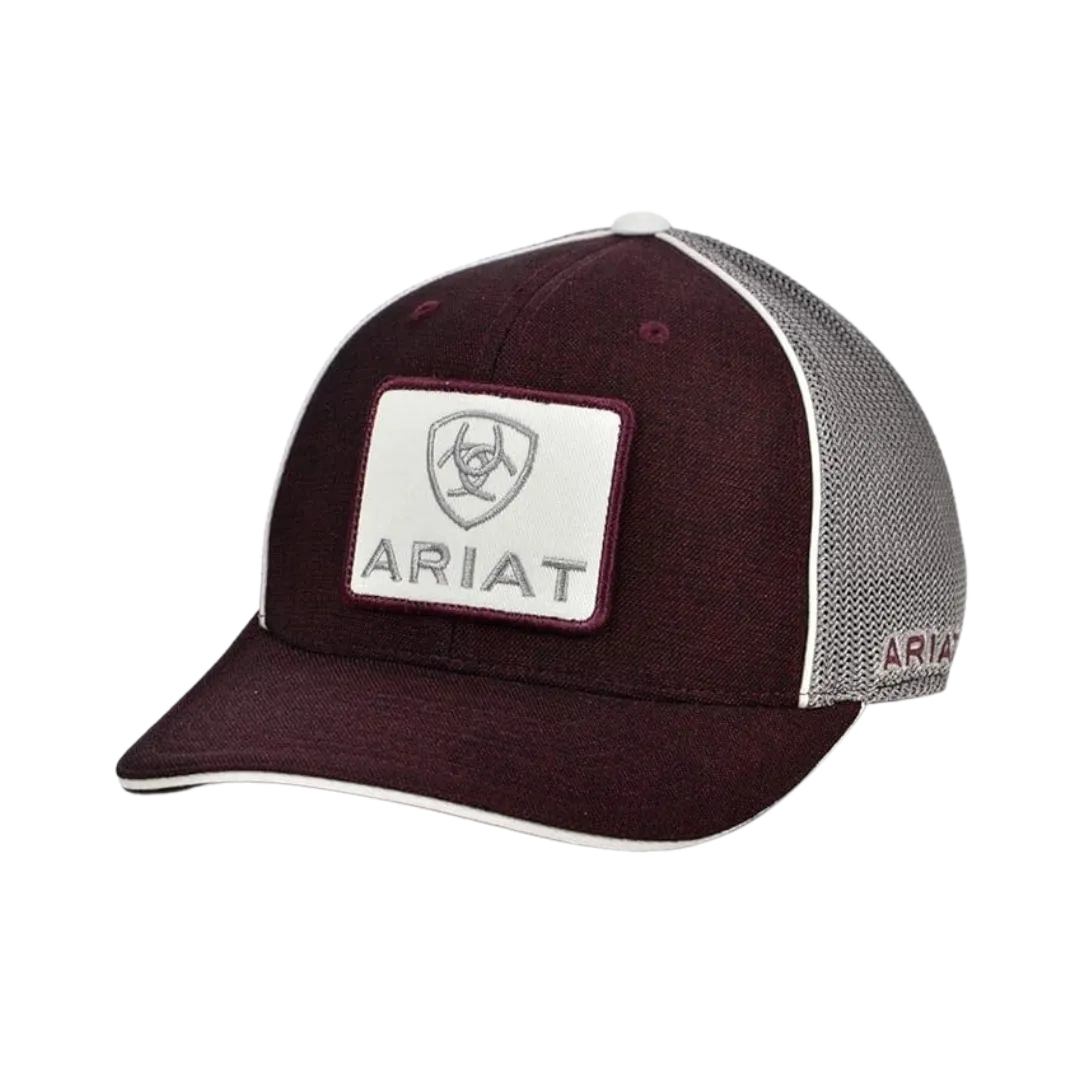 Ariat M&F Red Trucker Mesh Logo Patch Cap