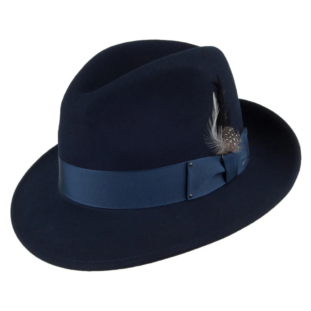 Bailey Hats Blixen Fedora - Navy Blue