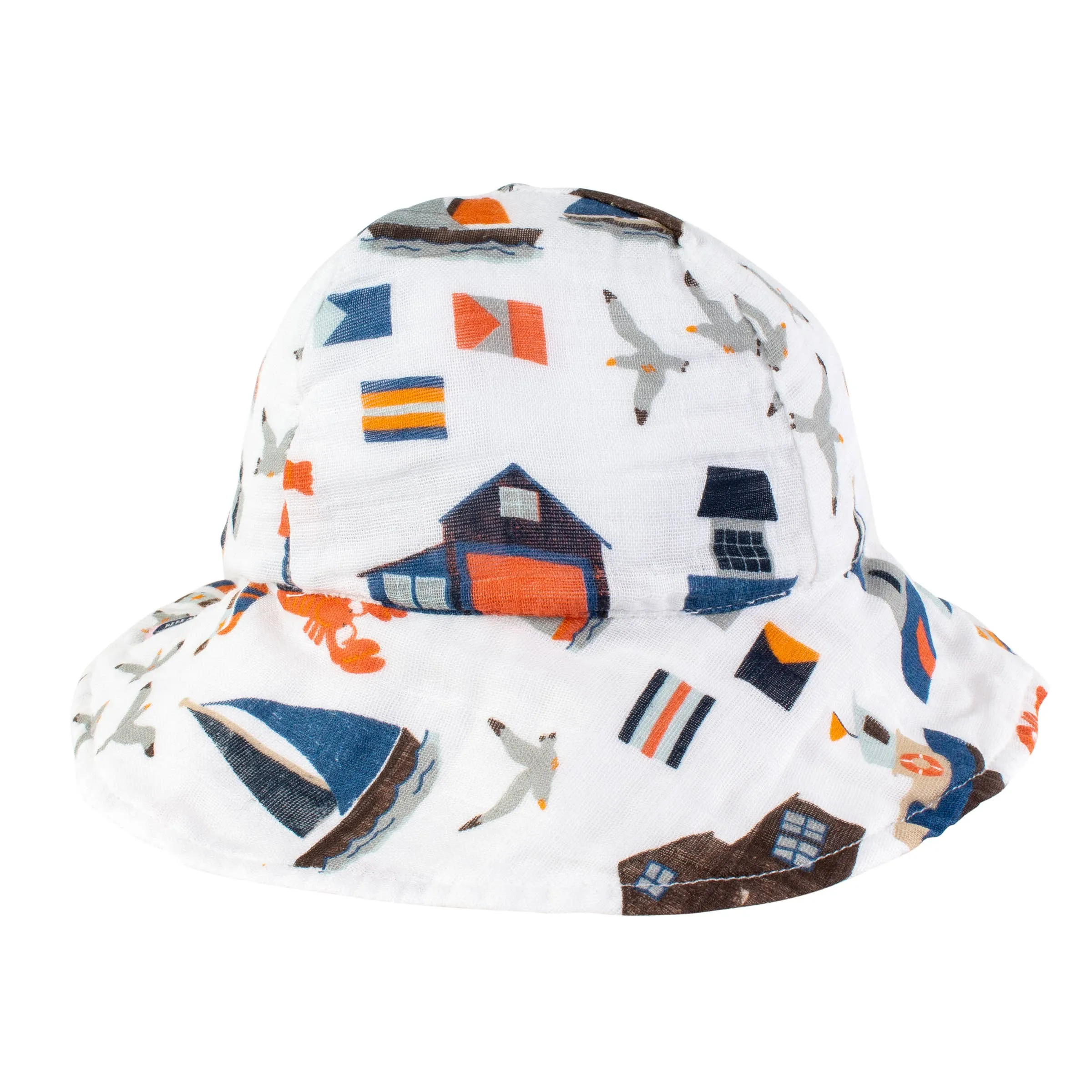 Bebe au Lait Nautical Oh-So-Soft Muslin Sun Hat