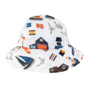 Bebe au Lait Nautical Oh-So-Soft Muslin Sun Hat