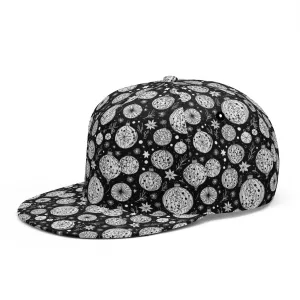Black and White Ornament Unisex Classic Snapbacks