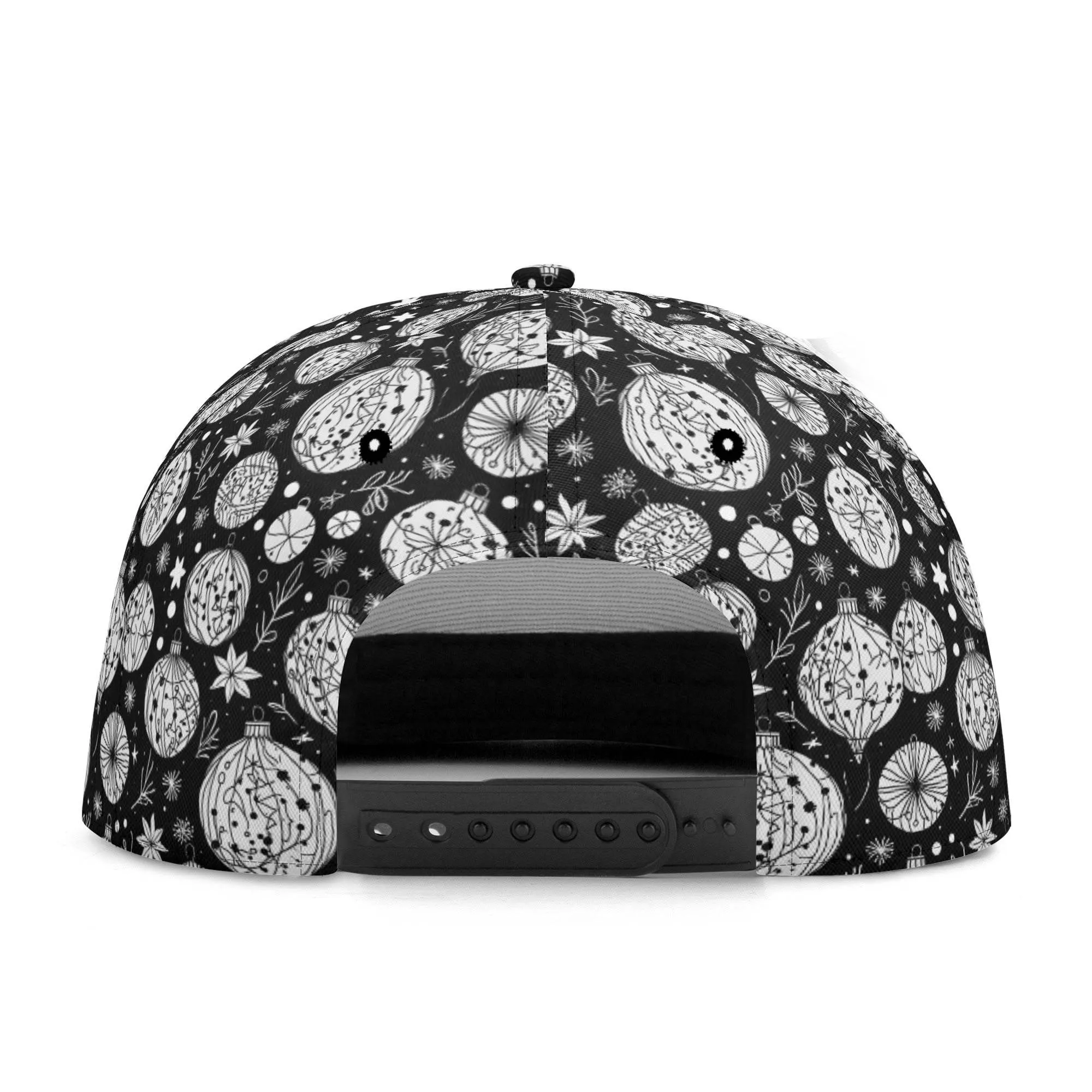 Black and White Ornament Unisex Classic Snapbacks