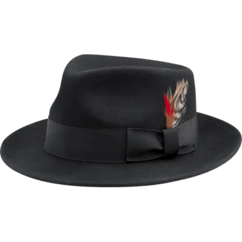 Black Gangster Hat