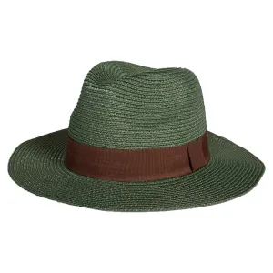 Black Ginger Teal Green Foldable Panama Hat