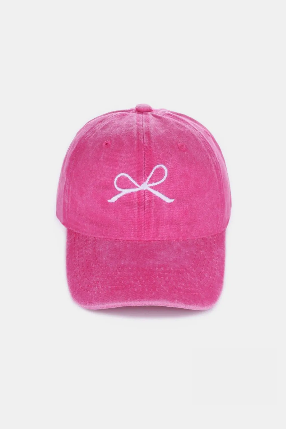 Bow Embroidered Baseball Cap