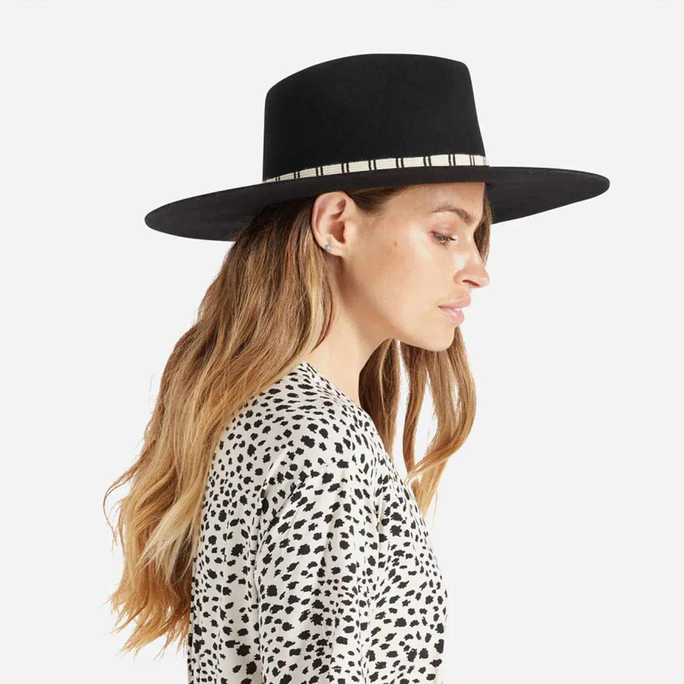 Brixton | Leigh Felt Fedora | Black