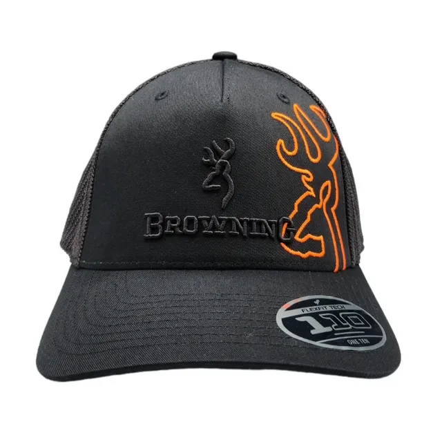 Browning Men's Black And Orange Junction Caps