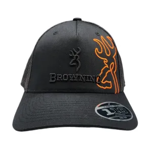 Browning Men's Black And Orange Junction Caps