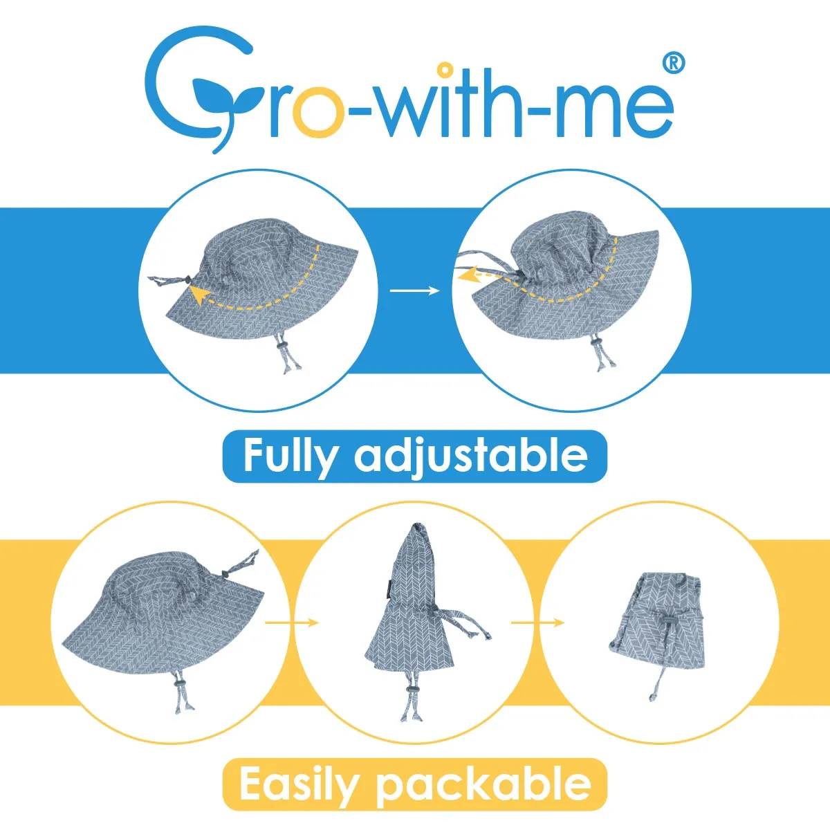 Bucket Cotton Sun Hat, 50  UPF, Adjustable – Cactus