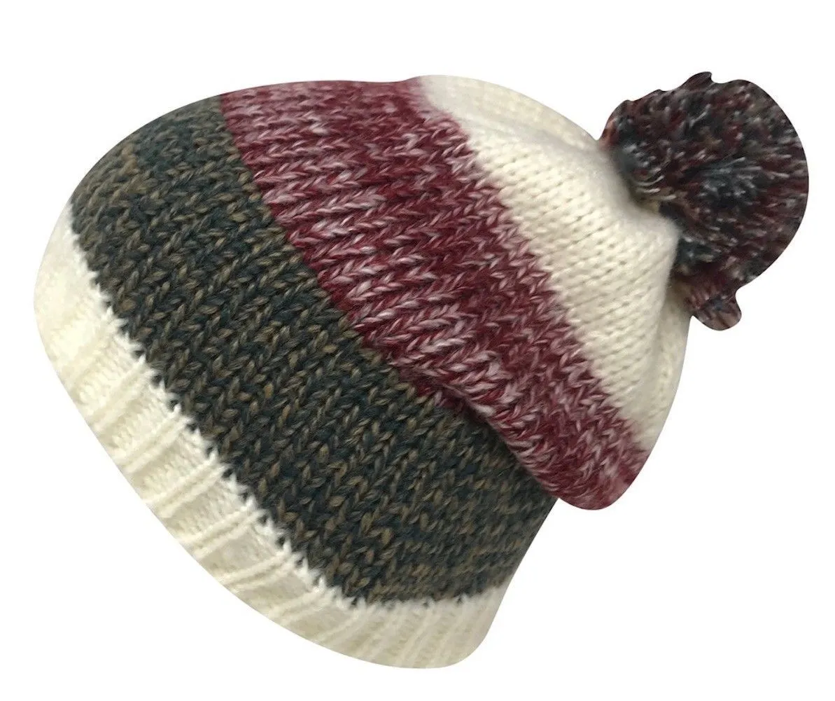 Casaba Festive Warm Winter Beanies Toboggan Pom for Men Women Thick Caps Hats