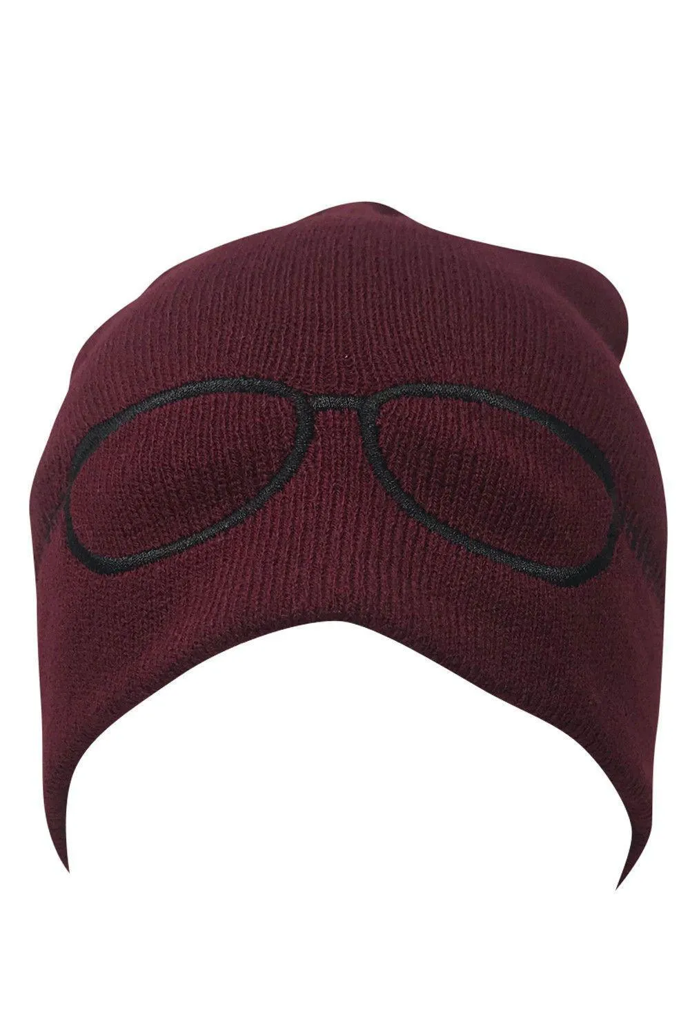 Casaba Warm Winter Beanies Glasses Embroidery Toboggans Caps Hats for Men Women