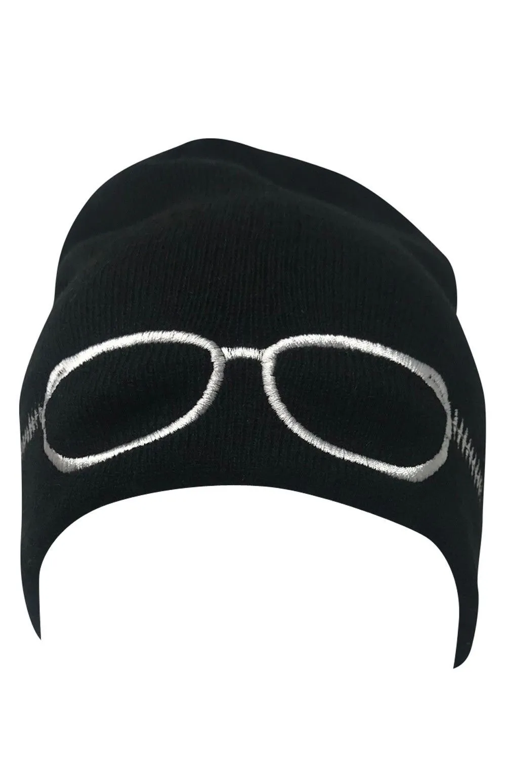 Casaba Warm Winter Beanies Glasses Embroidery Toboggans Caps Hats for Men Women