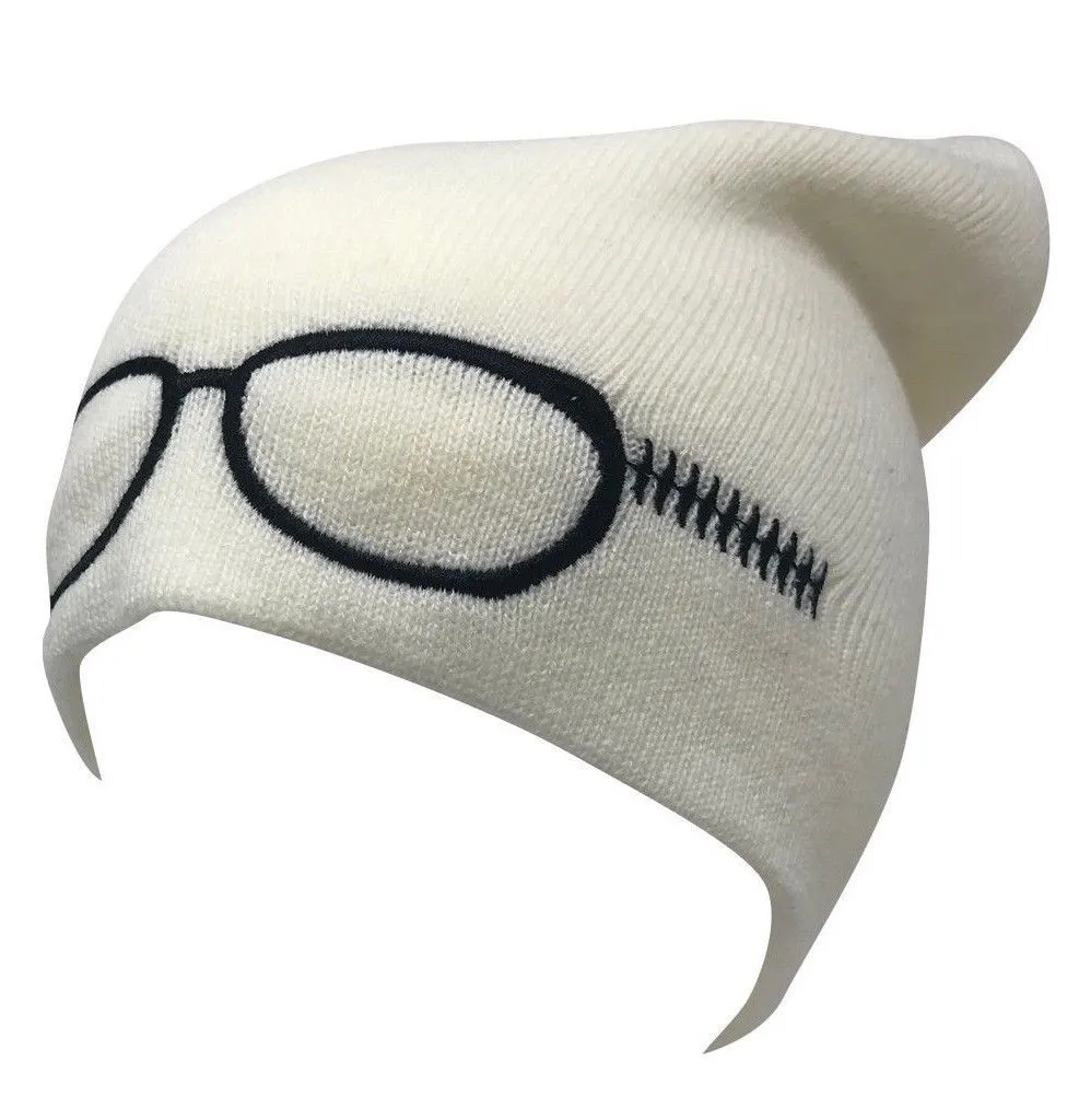 Casaba Warm Winter Beanies Glasses Embroidery Toboggans Caps Hats for Men Women
