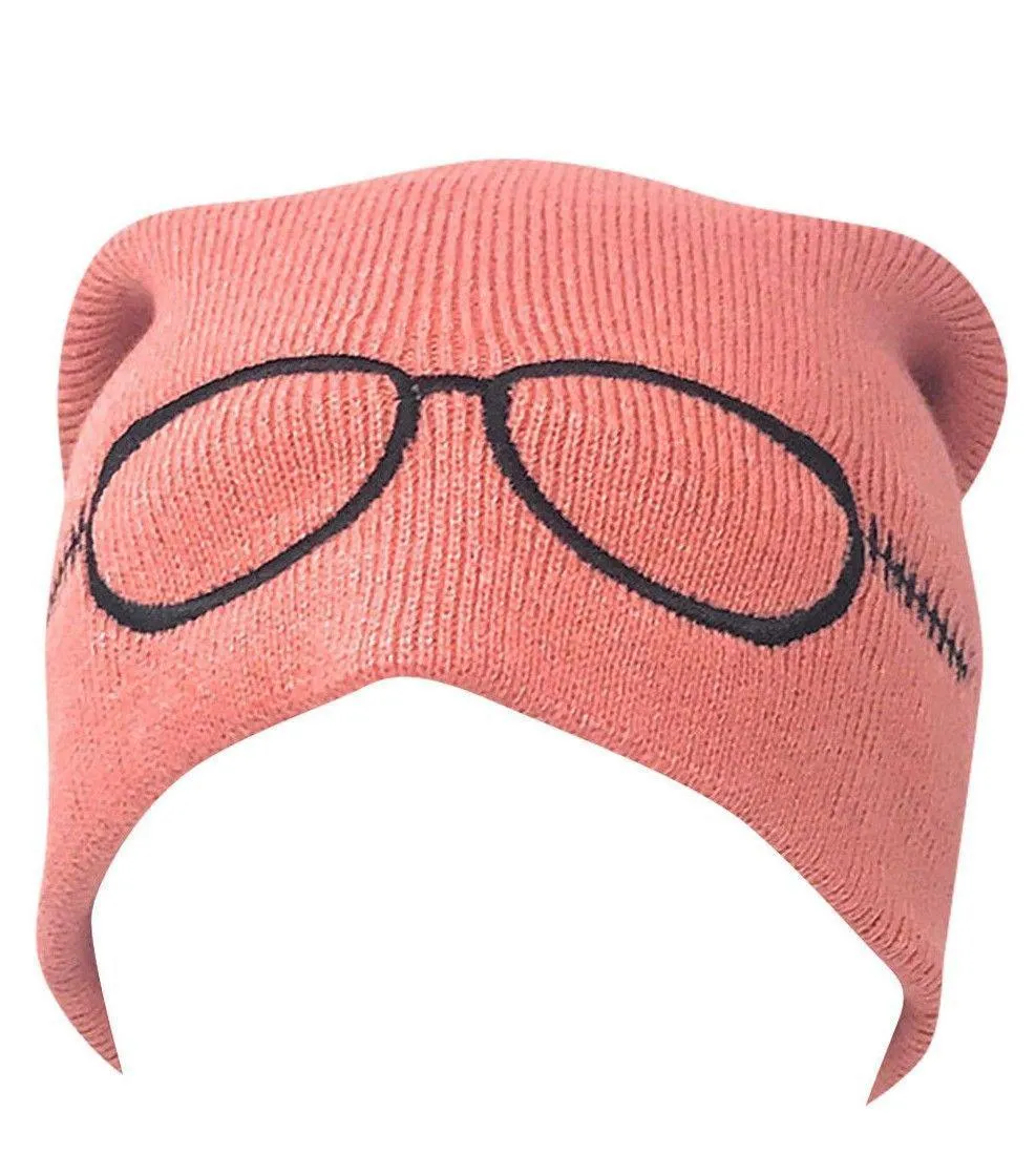 Casaba Warm Winter Beanies Glasses Embroidery Toboggans Caps Hats for Men Women