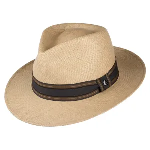 City Sport Teardrop Panama Fedora Hat - Tan