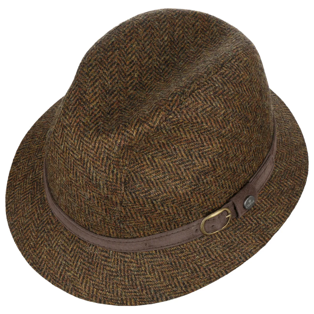 Classic Harris Tweed Fedora Hat