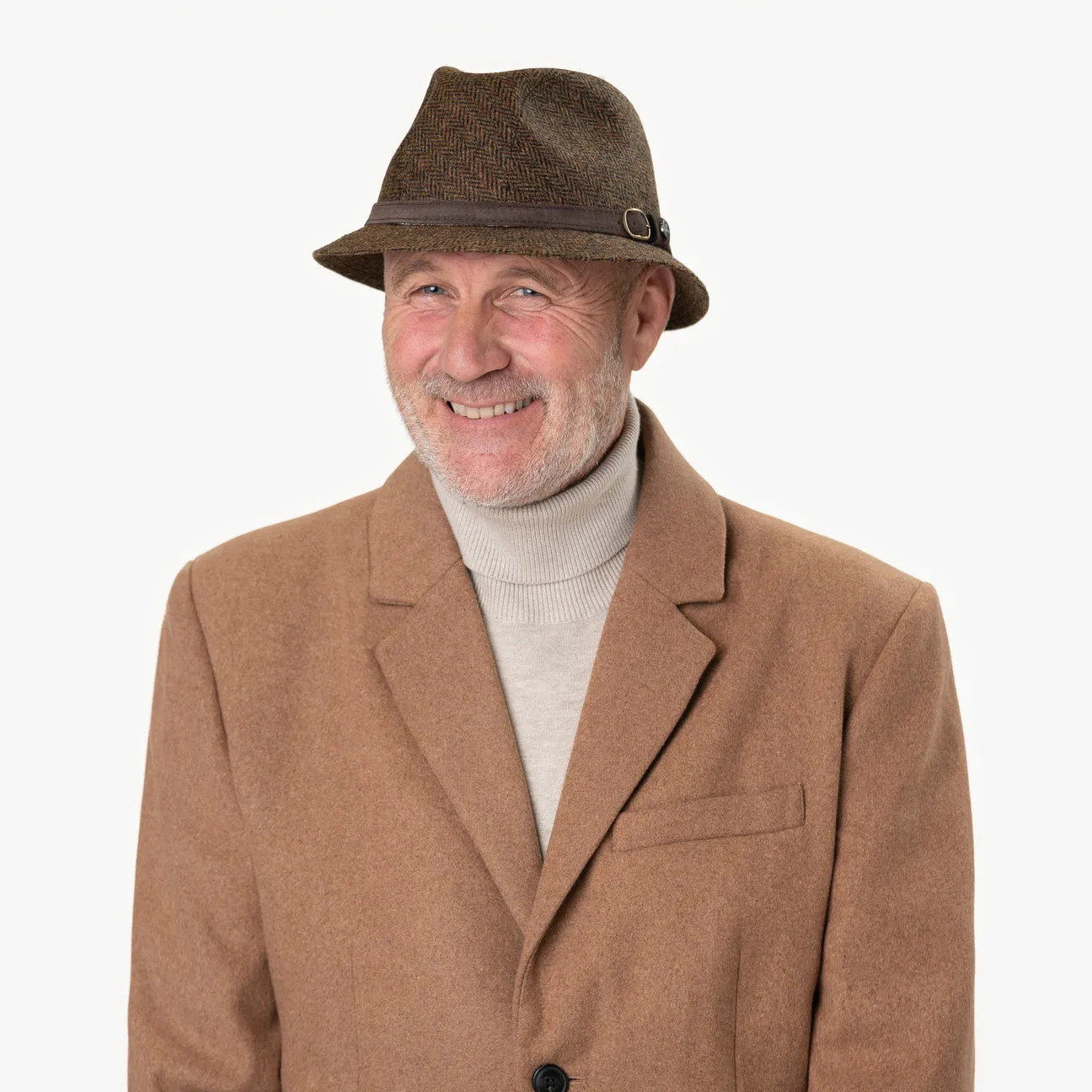 Classic Harris Tweed Fedora Hat