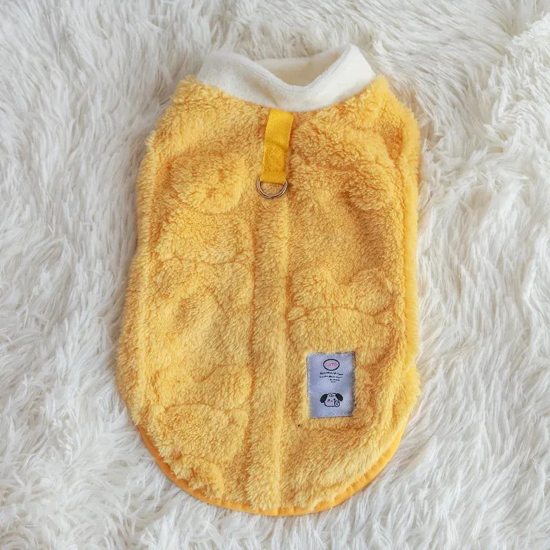 Cozy Fleece Pet Coat for Small to Medium Dogs and Cats