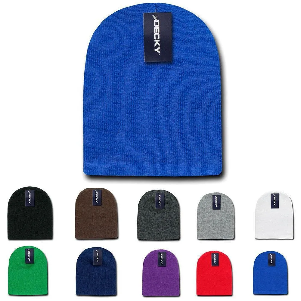 Decky Winter Warm Beanies Short Knitted Skull Ski Caps Hats Unisex