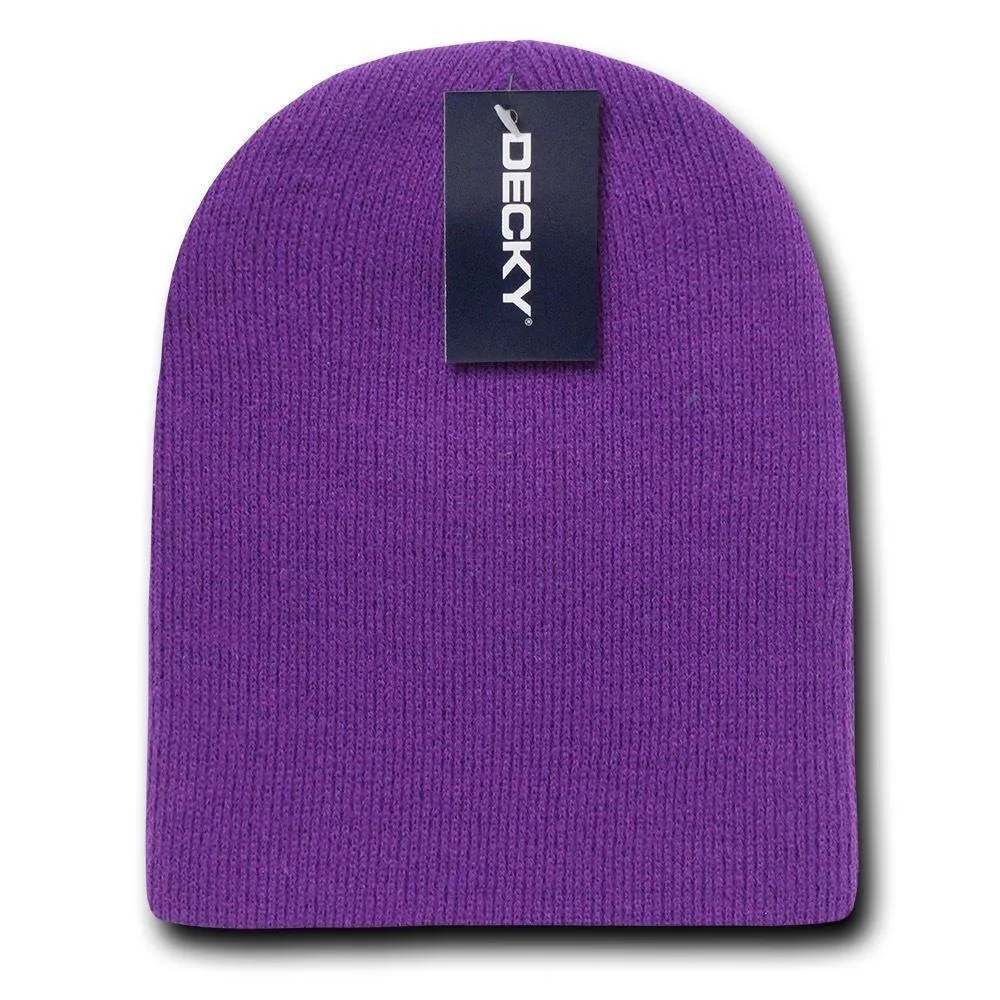 Decky Winter Warm Beanies Short Knitted Skull Ski Caps Hats Unisex