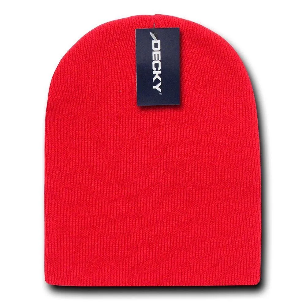Decky Winter Warm Beanies Short Knitted Skull Ski Caps Hats Unisex