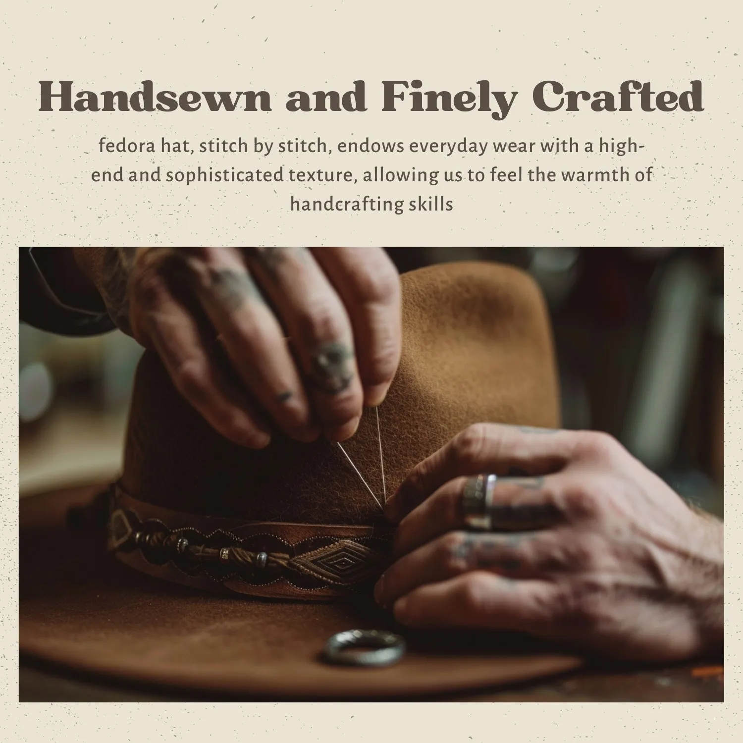 Duke - Distressed Vintage Western Fedora