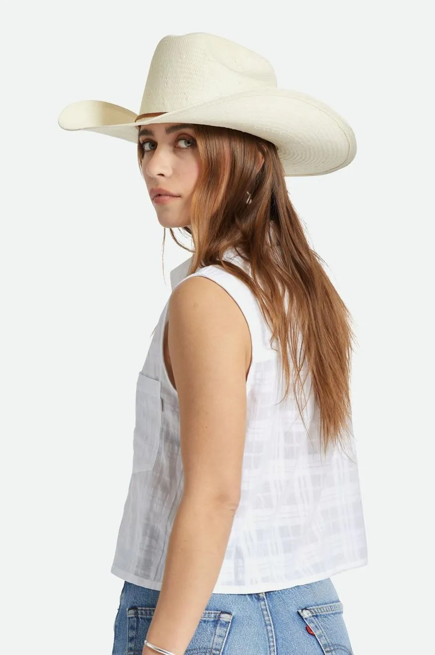 El Paso Straw Reserve Cowboy Hat - Off White