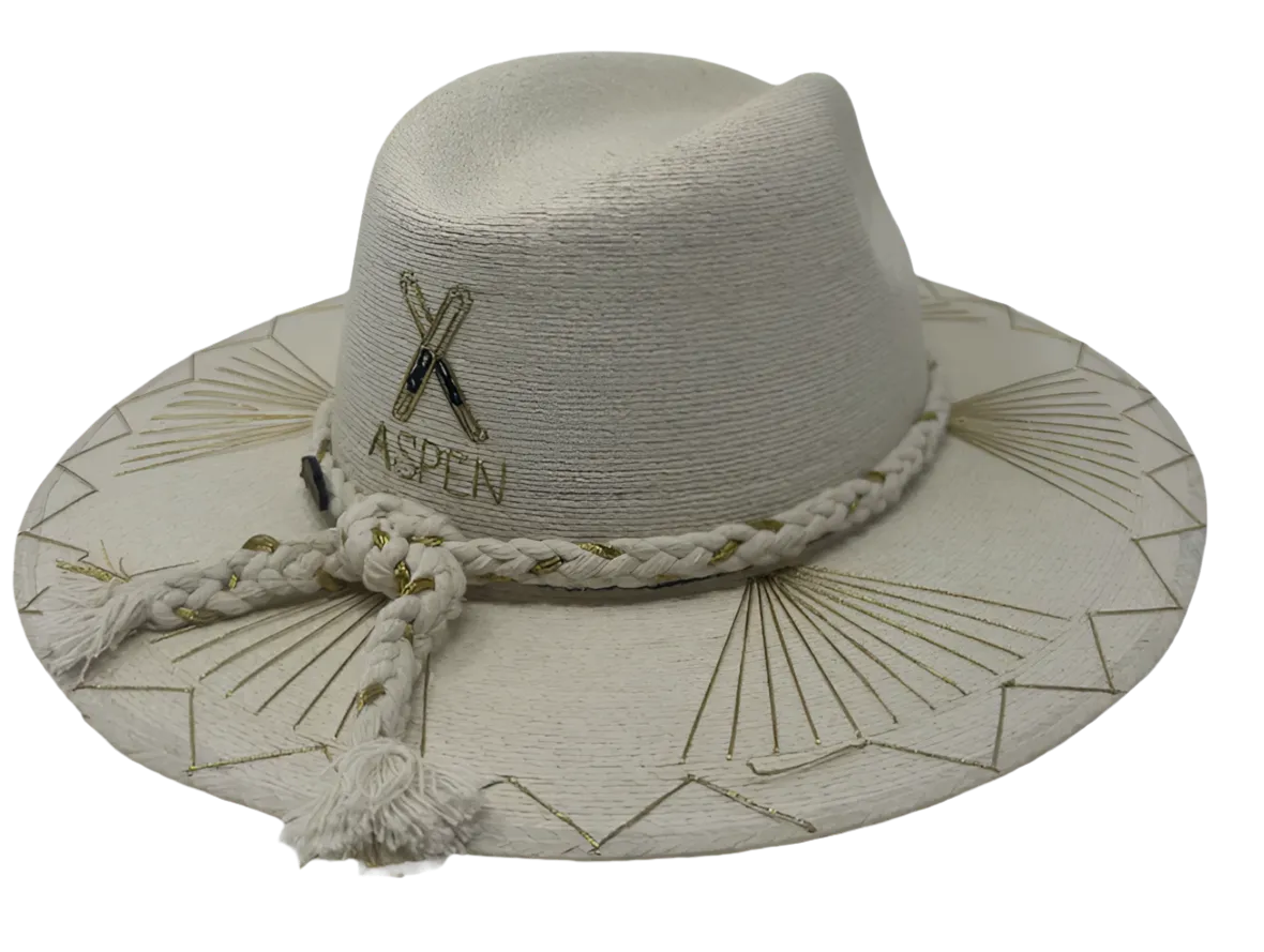 Exclusive Gold Aspen Hat by Corazon Playero
