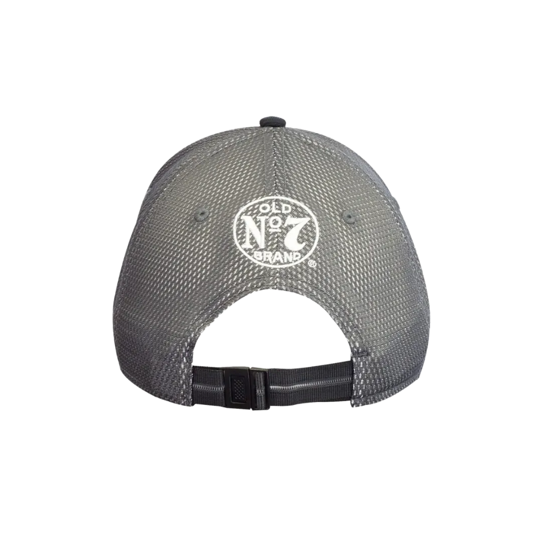 F&M Hat Co Men's Jack Daniel's Mesh Logo Embroidered Black Grey Cap