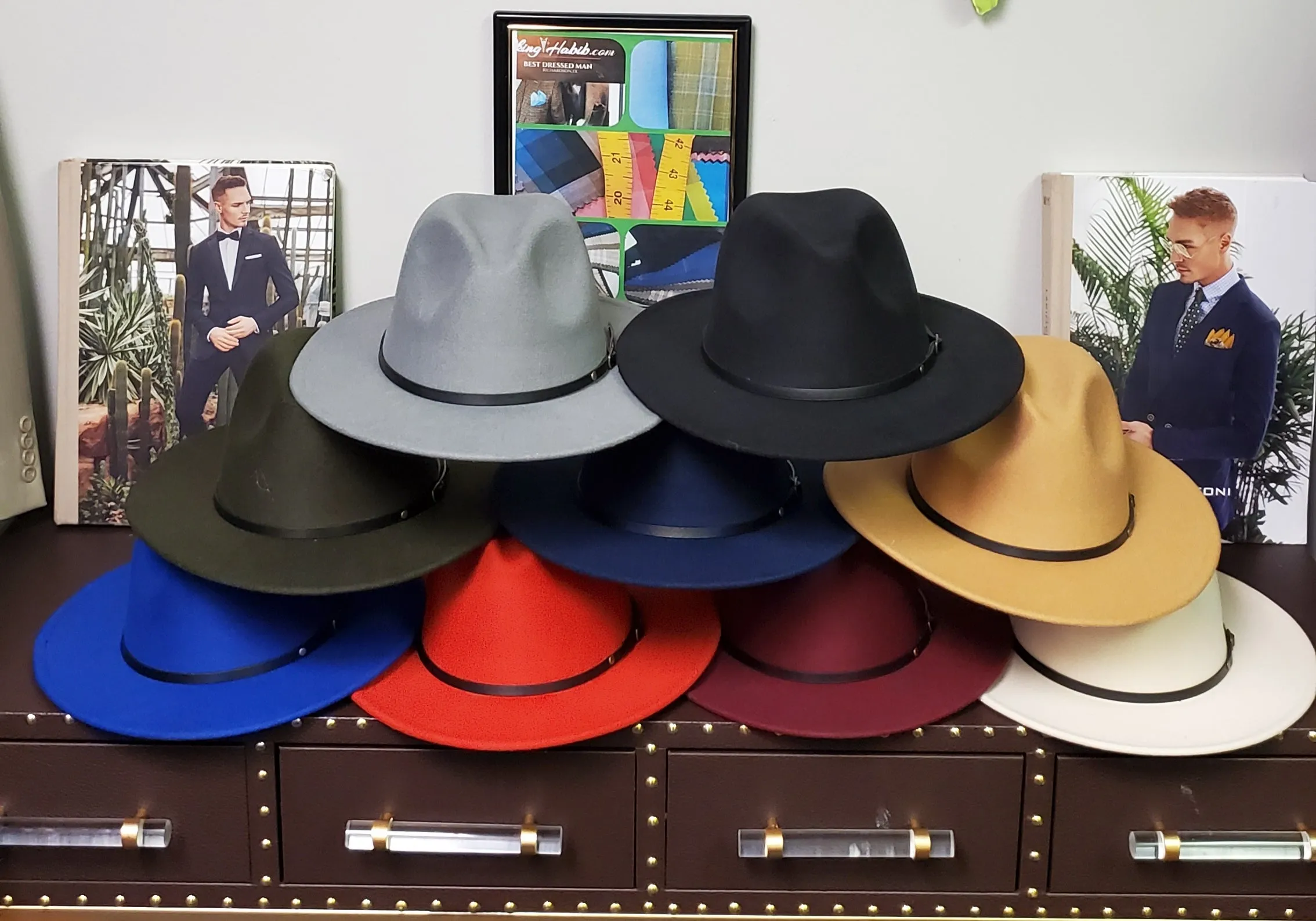 Fedora Red Bottom Unisex Fashion Hats