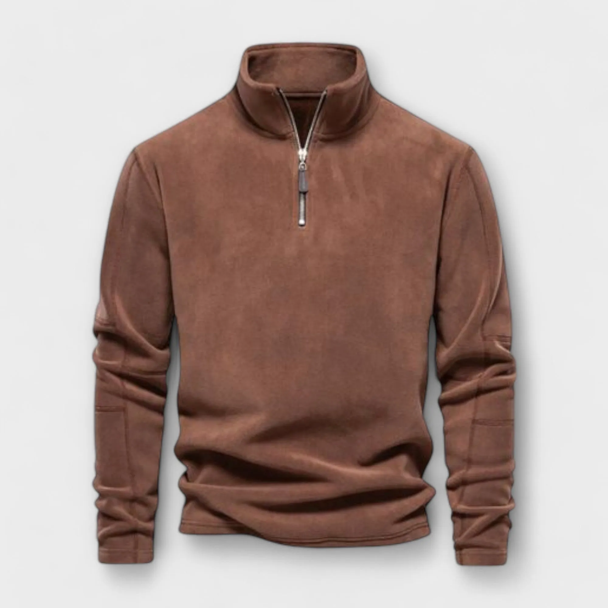 Felix - Warm Fleece Pullover for Man with 1/4 Quarter Zip