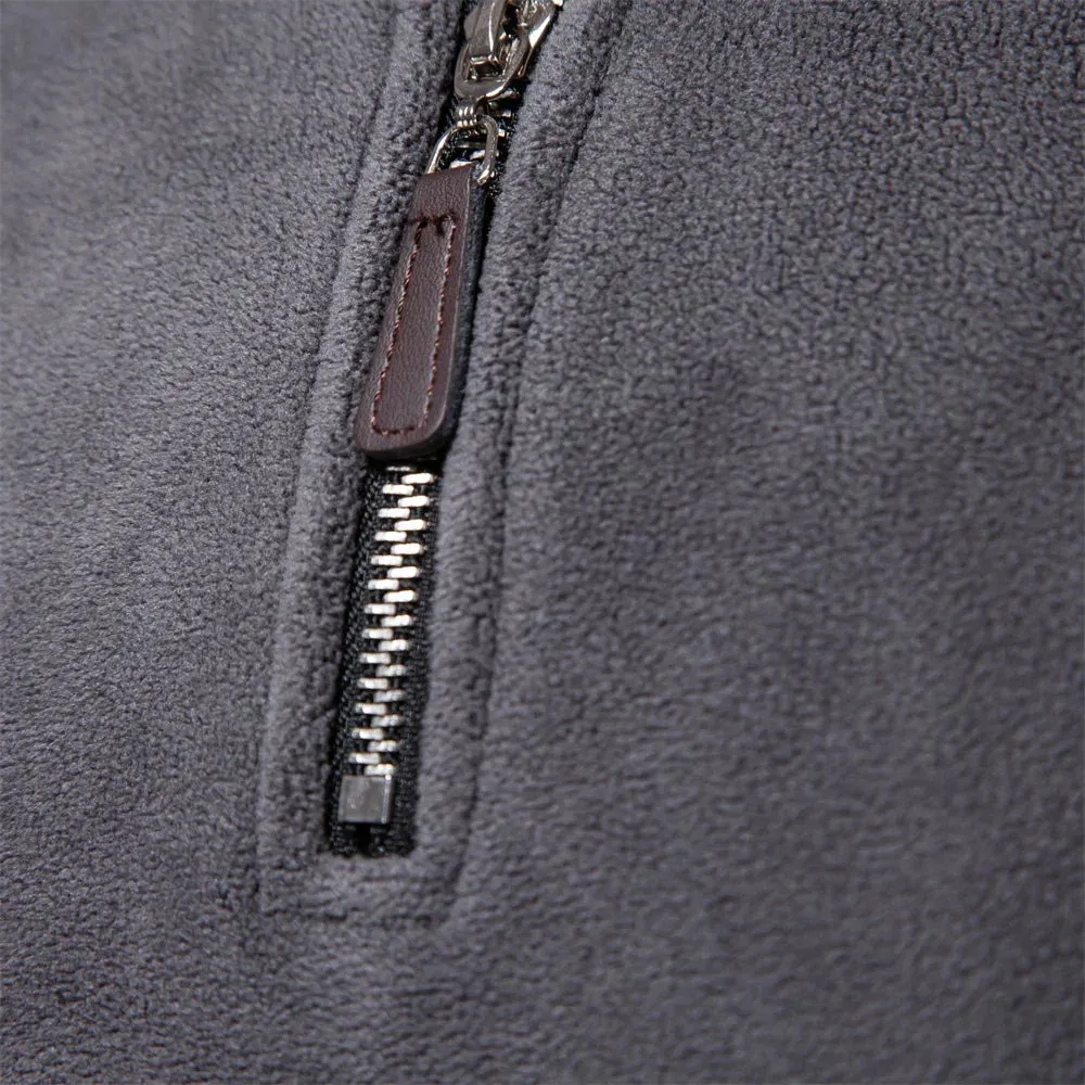 Felix - Warm Fleece Pullover for Man with 1/4 Quarter Zip