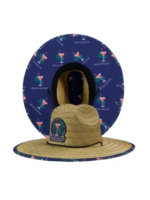 Flamingo Martini Straw Hat