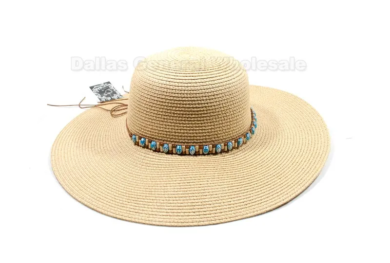 Floppy Straw Beach Hats Wholesale