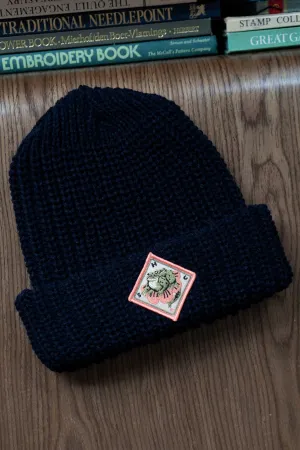 Frog Flower Chunky Beanie