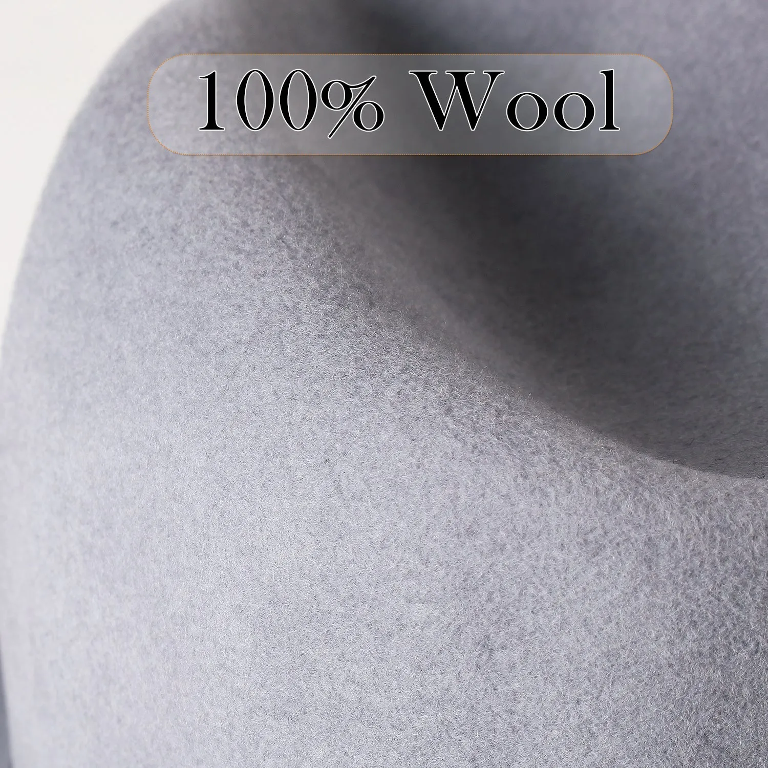 FURTALK Fedora Hats for Men Women 100% Australian Wool Felt Wide Brim Hat Thin Leather Belt Crushable Packable