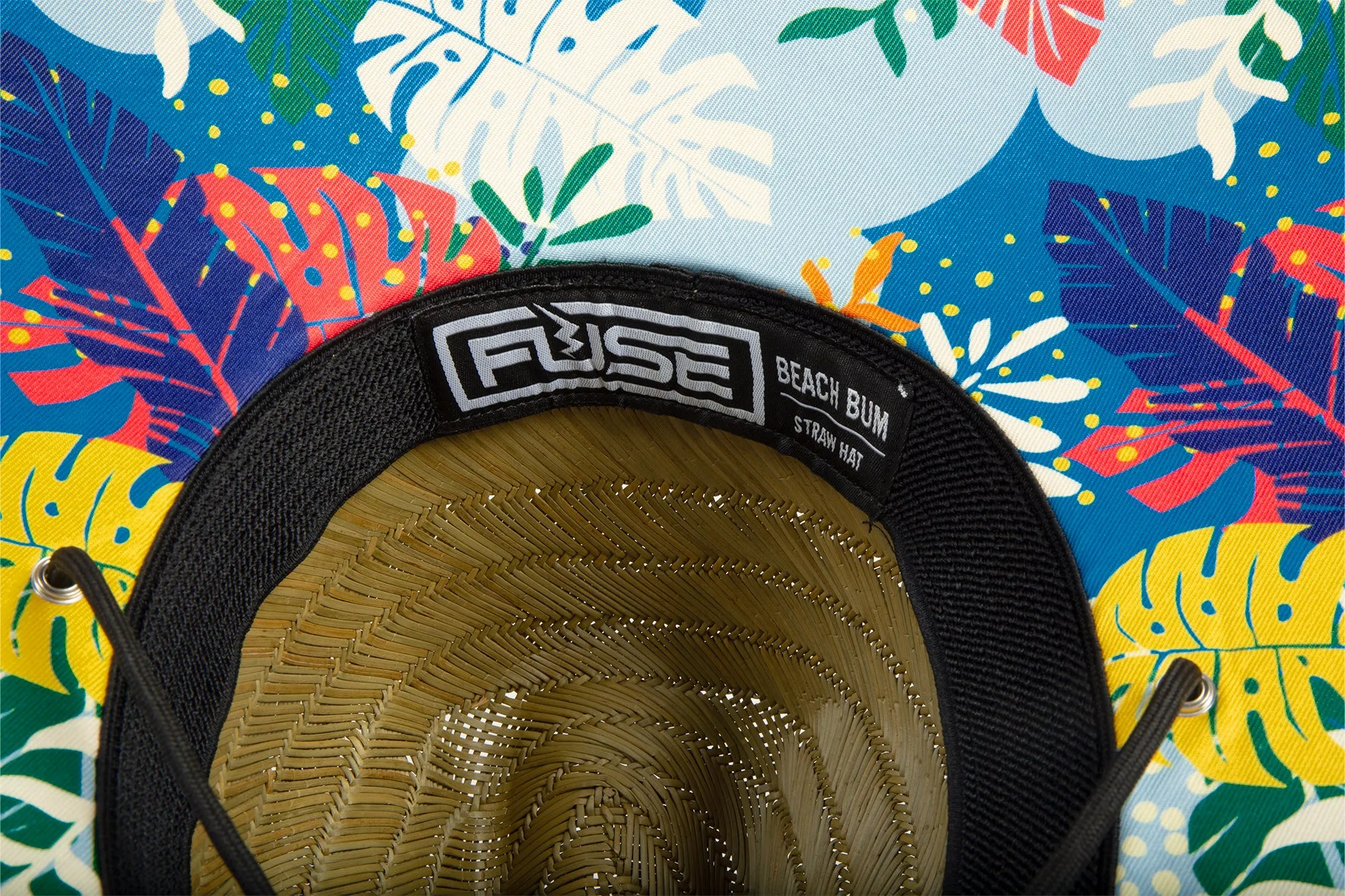 Fuse Beach Bum Straw Hat | Tropical Leaf