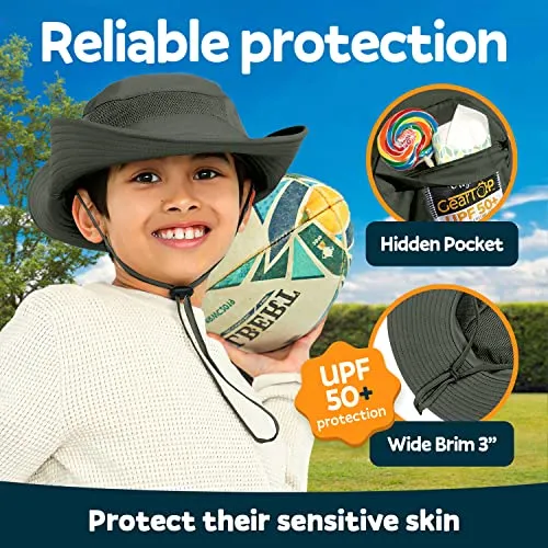 GearTOP UPF 50  Kids Sun hat to Protect Against UV Sun Rays Kids Bucket Hat